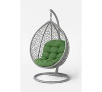 Homescapes Hanging Swing Chair Cushions For Garden, Outdoor Egg Chair Seat Pad Cushions, Olive Green, 80 X 120 Cm