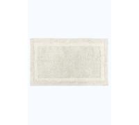 HOMESCAPES Extra Large Bath Mat, Luxury 1600gsm Super Soft 100% Cotton, Reversible Bathroom Mats Non-Slip, Washable, Super Absorbent, Quick-Dry, Cream Bathroom Rug, 70 x 120 cm