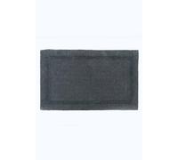 HOMESCAPES Extra Large Bath Mat, Luxury 1600gsm Super Soft 100% Cotton, Reversible Bathroom Mats Non-Slip, Washable, Super Absorbent, Quick-Dry, Grey Bathroom Rug, 70 x 120 cm