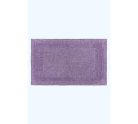 HOMESCAPES Extra Large Bath Mat, Luxury 1600gsm Super Soft 100% Cotton, Reversible Bathroom Mats Non-Slip, Washable, Super Absorbent, Quick-Dry, Lilac Bathroom Rug, 70 x 120 cm