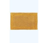 Homescapes Luxury Extra Large Bath Mat Reversible 1600Gsm 100% Cotton, 70 X 120Cm In Mustard Mustard One Size