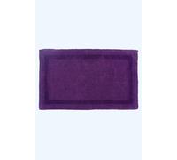 HOMESCAPES Extra Large Bath Mat, Luxury 1600gsm Super Soft 100% Cotton, Reversible Bathroom Mats Non-Slip, Washable, Super Absorbent, Quick-Dry, Plum Bathroom Rug, 70 x 120 cm