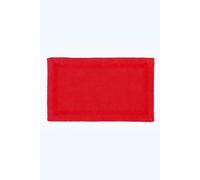 HOMESCAPES Extra Large Bath Mat, Luxury 1600gsm Super Soft 100% Cotton, Reversible Bathroom Mats Non-Slip, Washable, Super Absorbent, Quick-Dry, Red Bathroom Rug, 70 x 120 cm