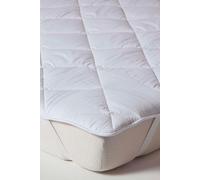 HOMESCAPES Double Super Fill Mattress Topper Extra Thick 500 GSM Hypoallergenic Oeko-Tex Certified Topper with 100% Cotton 200 Thread Count Cover & Elasticated Corner Straps