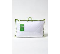 Homescapes Luxury Hypoallergenic Bamboo Pillow For Back Sleepers In White White