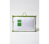 HOMESCAPES Luxury Organic Bamboo Pillow for Side Sleepers - 42 x 64 cm - Hypoallergenic Pillow Firm Support - Temperature Regulating with Extra Soft Breathable Percale Casing
