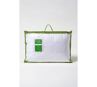 HOMESCAPES Luxury Organic Bamboo Pillow for Side Sleepers - 42 x 64 cm - Hypoallergenic Pillow Firm Support - Temperature Regulating with Extra Soft Breathable Percale Casing