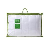 HOMESCAPES Luxury Organic Bamboo Pillow for Side Sleepers - 42 x 64 cm - Hypoallergenic Pillow Firm Support - Temperature Regulating with Extra Soft Breathable Percale Casing