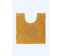 Homescapes Luxury Pedestal Mat Reversible 1600Gsm 100% Cotton, 50 X 55Cm Bath Mat In Mustard Mustard One Size