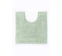 HOMESCAPES Toilet Mat, Luxury 1600gsm Extra Soft 100% Cotton, Reversible Bathroom Mats Non-Slip, Washable, Super Absorbent, Quick-Dry, Sage Green Pedestal Rug for Toilet, 50 x 55 cm