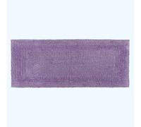 (Lilac, 40 x 100 cm) Homescapes Luxury Reversible Cotton Bath Mat