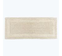 Homescapes Luxury Reversible Bath Mat Runner - Natural Cream