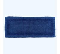 HOMESCAPES Long Bath Mat, Runner, Luxury 1600gsm Extra Soft 100% Cotton, Reversible Bathroom Mats Non-Slip, Washable, Super Absorbent, Quick-Dry, Navy Blue Large Bathroom Rug, 40 x 100 cm