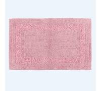 (Pink, Bath Mat) Luxury Reversible Cotton Bath Mat