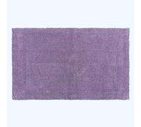 Homescapes Luxury Reversible Cotton Bath Mat - Lilac