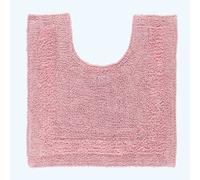 (Pink, Pedestal Mat) Luxury Reversible Cotton Bath Mat