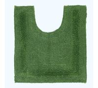 (Bottle Green, Pedestal Mat) Luxury Reversible Cotton Bath Mat