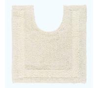 Homescapes Luxury Reversible Cotton Pedestal Mat - Natural Cream