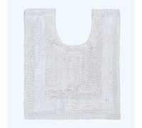 Homescapes Luxury Reversible Cotton Pedestal Mat - White