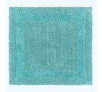 Homescapes Luxury Reversible Cotton Shower Mat - Aqua