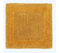 Homescapes Luxury Reversible Cotton Shower Mat - Mustard