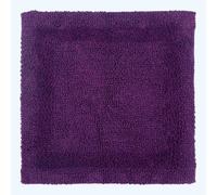 (Purple, Shower Mat) Luxury Reversible Cotton Bath Mat