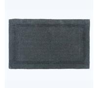 Homescapes Luxury Extra Large Bath Mat Reversible 1600Gsm 100% Cotton, 70 X 120Cm In Grey Grey One Size