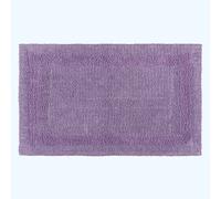 HOMESCAPES Extra Large Bath Mat, Luxury 1600gsm Super Soft 100% Cotton, Reversible Bathroom Mats Non-Slip, Washable, Super Absorbent, Quick-Dry, Lilac Bathroom Rug, 70 x 120 cm