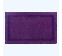 Homescapes Luxury Reversible Extra Large Bath Mat - Plum