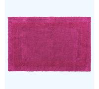 Homescapes Luxury Reversible Extra Large Bath Mat - Raspberry