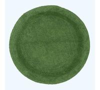 Homescapes Luxury Reversible Round Bath Mat - Fern Green