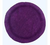 Homescapes Luxury Reversible Round Bath Mat - Plum
