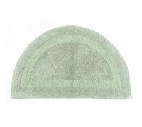 Homescapes Luxury Reversible Semi Circle Bath Mat - Sage Green