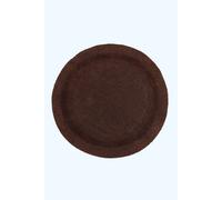 HOMESCAPES Round Bathroom Mat, Luxury 1600gsm Extra Soft 100% Cotton, Reversible Bath Mat Non-Slip, Washable, Super Absorbent, Quick-Dry, Chocolate Round Bathroom Rug, 80cm