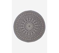 Homescapes Black Outdoor Rug with Mandala Pattern, 170 cm