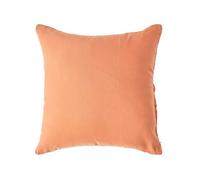 HOMESCAPES Luxury Soft European Linen Pillowcase Plain Burnt Orange Continental Textured Natural French Flax Fibre Linen & Pure 100% Cotton Blend Standard Pillowcase, Square 80 x 80 cm Pillowcase
