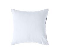 HOMESCAPES Luxury Soft European Linen Pillowcase Plain White Continental Textured Natural French Flax Fibre Linen & Pure 100% Cotton Blend Standard Pillowcase, Square 40 x 40 cm Pillowcase