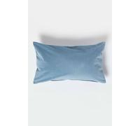 Homescapes Luxury Soft Velvet Cushion In Blue Blue
