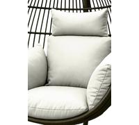 Homescapes Luxury Soft Waterproof Egg Chair Cushion Swing Chair Garden Seat In Natural Natural
