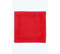 HOMESCAPES Small Bath Mat, Luxury 1600gsm Extra Soft 100% Cotton, Reversible Bathroom Mats Non-Slip, Washable, Super Absorbent, Quick-Dry, Red Bathroom Rug, 50x50 cm Square