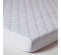 Homescapes Luxury Triple Fill Mattress Protector, Double