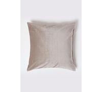 Luxury Velvet Cushion Cover Homescapes Light Beige 45cm x 45cm