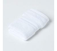 HOMESCAPES Luxury White Soft 100% Supima Cotton Face Cloth Zero Twist Super Absorbent & Fluffy 550 GSM Thick Plain White Flannel Wash Cloth