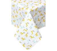 Homescapes Majestic Stag 100% Cotton Grey Christmas Tablecloth 137 X 178 Cm