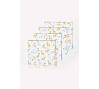 Homescapes Majestic Stag Grey Christmas Napkins, Set of 4