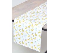 Homescapes Majestic Stag Grey Christmas Table Runner 35 X 180 Cm