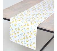 Homescapes Majestic Stag Grey Christmas Table Runner 35 X 250 Cm