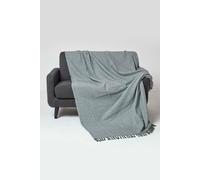 (Green, 255 x 360 cm) Malda Cotton Throw with Tassels
