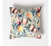 Mango Tree Green Filled Velvet Cushion 46 x 46 cm