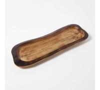 Homescapes Mango Wood Dough Bowl, Natural Decorative Bowl